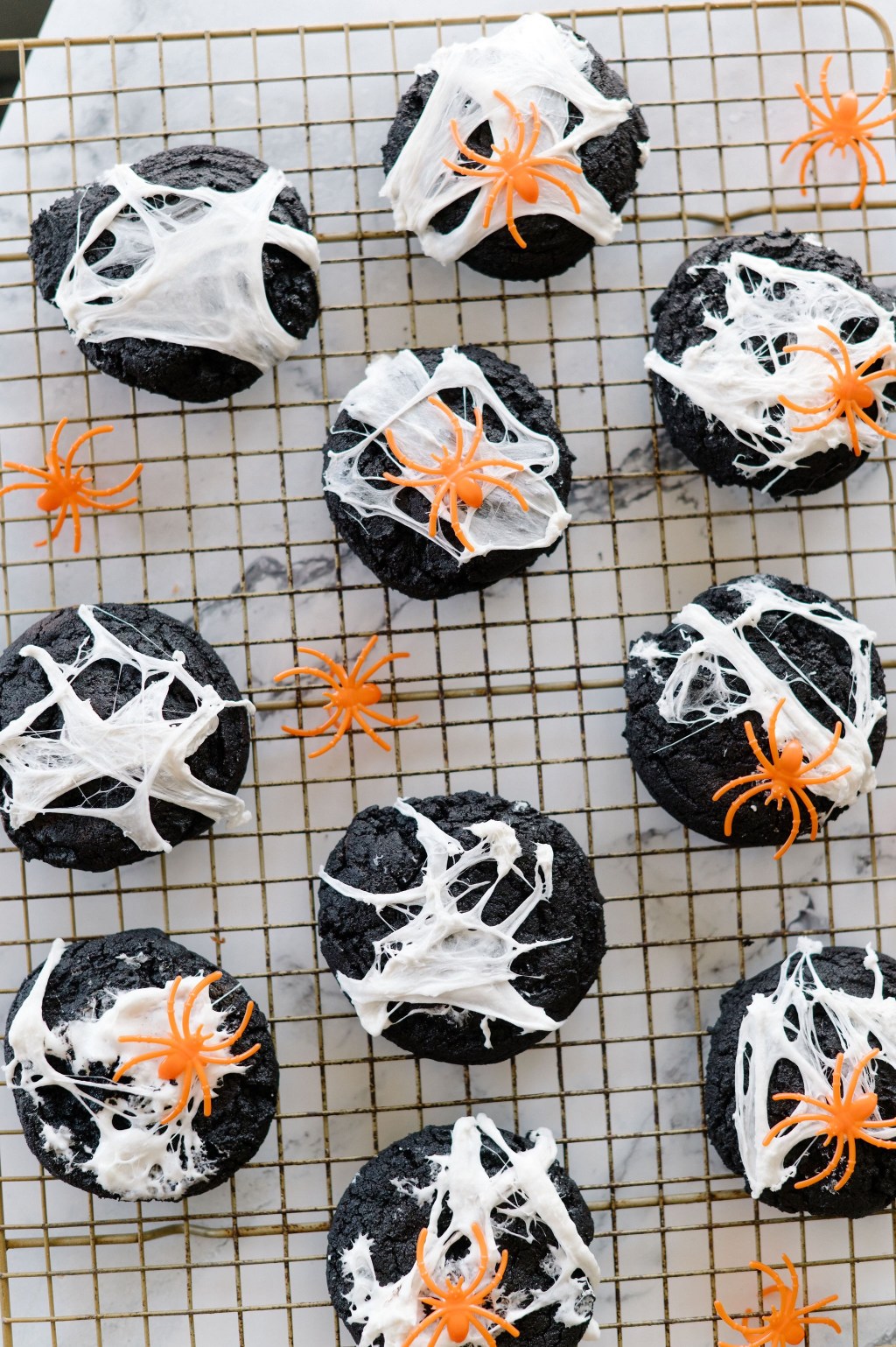Chocolate Spider Web&nbsp;Cookies